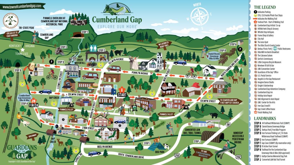 Map of Cumberland Gap
